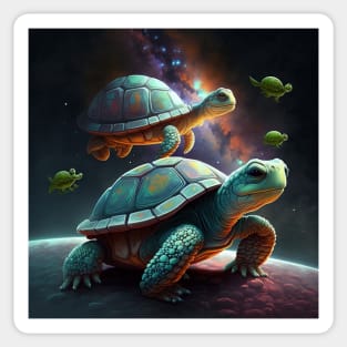 Space Turtles Sticker